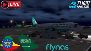 🔴Real Flight Simulator - Flynas A320Neo | Addis Ababa (ADD) - Riyadh (RUH)