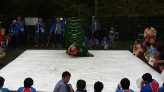 平成28年 長根神社秋季例大祭 宿 神楽舞 岩