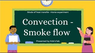 Activity on convection -smoke flow | Convection - Mode of heat transfer std 7 activity |