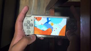 Playing Locoroco 2 on my PSP in 2024