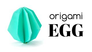 Origami Egg Tutorial - DIY Easter Decoration  - Paper Kawaii