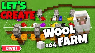 🐑 WOOL FACTORY in MINECRAFT 🔥 | XSTAR Gamingg Live