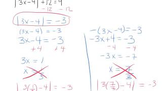 7.3 Absolue value equations