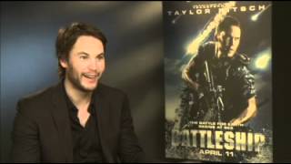 Battleship exclusive interview with Taylor Kitsch