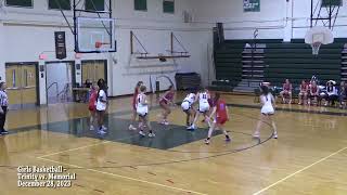 MPTV Sports, Trinity Vs. Memorial, Girls Basketball,  12/28/23