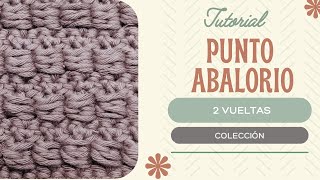 PUNTO ABALORIO. Colección de puntos a crochet. Puntos de ganchillo. Tutorial paso a paso.