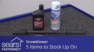 Snowblower Parts and Supplies to Stock Up On