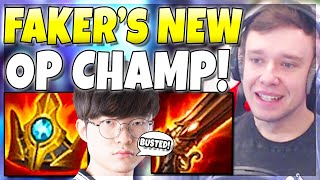 So FAKER has a WEIRD new champion + build (NEW OP?) - League of Legends