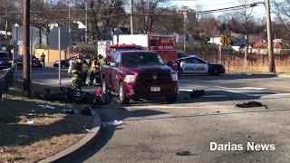 Fatal Motorcycle Accident,  Rt. 17, Hasbrouck Heights, QUICK VIDEO