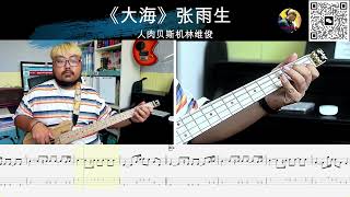 《大海》张雨生 贝斯翻弹 bass cover 人肉贝斯机林维俊