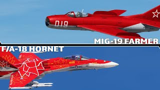 Did He Get Lost Or Something? (MIG-19 Farmer VS Canadian F-18 Hornet) [DCS Dogfight]