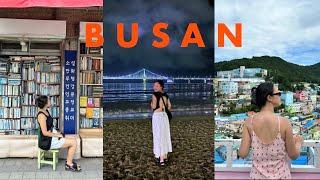 My first time in BUSAN ⛵ | beaches, yacht ride, a book street, and trying Busan dishes (so good!)