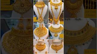 Latest Bridal Gold Choker Necklace set designs #trending #shorts