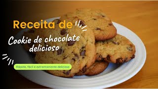 Cookie de chocolate delicioso