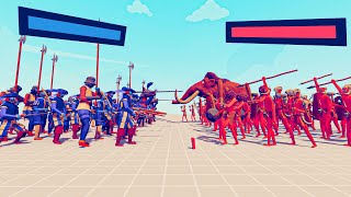 TRIBAL TEAM vs RENAISSANCE TEAM | TABS Totally Accurate Battle Simulator