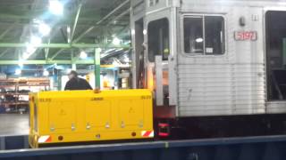 COLMAR RAILCAR MOVER MODEL SL25 WORKING AT TORONTO TRANSIT COMMISSION DEPOT