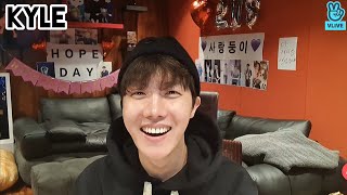 [Озвучка by Kyle] Трансляция Джей-Хоупа "Happy Hobi Day 🤗" на VLIVE 18.02.2022