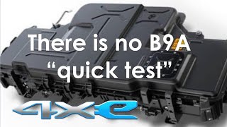 There is no “quick test” for the B9A recall.