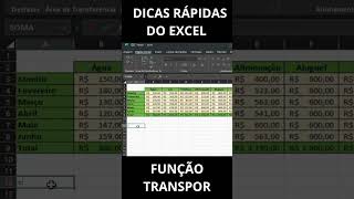 DICAS RÁPIDAS DO EXCEL #shorts