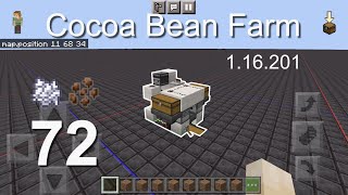 Minecraft Bedrock Tutorials(72) - How to build an AFK Cocoa Bean Farm (1.16.201)