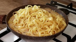 A CRAZY pasta recipe! I've Never Had Such Delicious Pasta! Chicken Fettuccine Alfredo Recipe