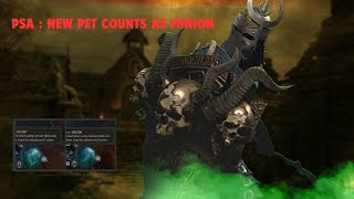 Diablo 4 : PSA NEW Cosmetic Pet is A Minion!