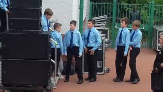 National Boys choir Kelvingrove getting ready