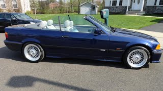 e36 BMW 325i convertible with BBS style 5