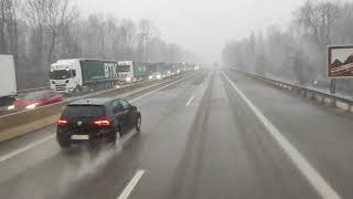 Storm Antonia: Fresh hurricane-force winds hit Germany.....Highway trafic peturbed..