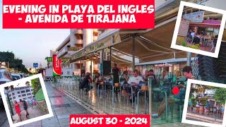 Gran Canaria🌴EVENING IN PLAYA DEL INGLES - AUGUST 30 - 2024