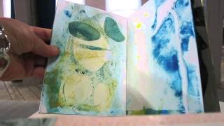 Book of Monotype Prints with the perfect  binding by linda germain