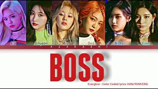 EVERGLOW - "Boss (cover)" (Orig. by NCT U) Lyrics [Color Coded HAN|ROM|ENG]