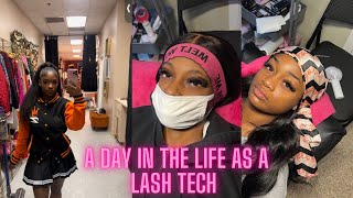 A DAY IN THE LIFE AS A LASH TECH (trying to get back in the groove )