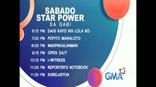 GMA - Star Sabado Sa Gabi schedule [10-28-23]