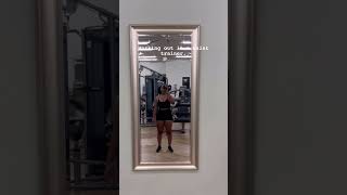 Working out in a waist trainer #workout #shorts #waisttrainer #viral