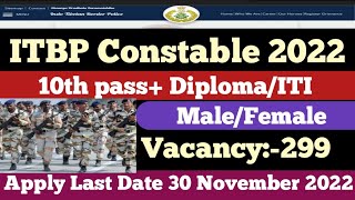 ITBP Constable Telecommunication/HCT notification 2022| 10th pass+Diploma/iti