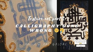 FAILED calligraphy 😔|calligraphy gone wrong | Amna's art galore