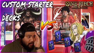 One Piece TCG || Custom Starter Deck Gameplay ft @basicallyhawkins2537