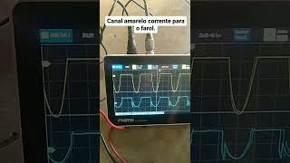 Teste estator e corrente de alimentação do farol.