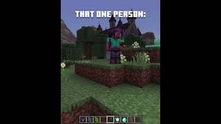 There's always that one person... #minecraft #memes