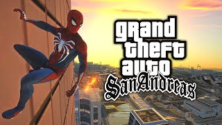 لعبت كأني سبايدر مان في قراند سان أندرياس | GTA San Andreas Spider-Man MOD