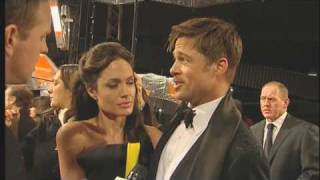 Brad and Angelina on the red carpet at the BAFTAs