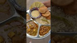 Prayagraj Most Popular Unlimited Cheapest 10 Items Thali Rs. 40/- Only #upfood #shorts