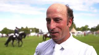 Tim Price really happy with Viscount Viktor's performance at Burghley