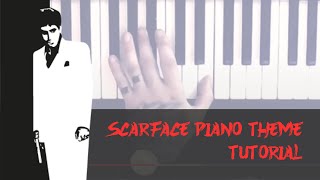 Say Hello to my little piano!! Scarface theme piano Tutorial