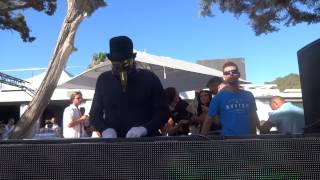 Claptone Live @ Blue Marlin Ibiza playing 'Love Sweet Sound' (Kolsch Remix) by Groove Armada