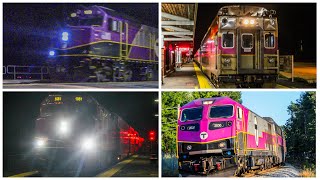 Trains On the MBTA Franklin Line Part 10