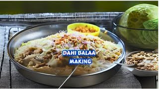 Dahi baly making street food | special cream Chaat | chaana Chaat food street world