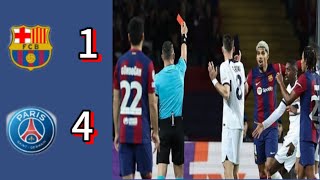 Barcelona 1-4 PSG |Champions League highlights