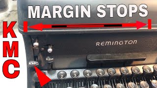 Remington Standard Typewriter KMC , model 17, How to Change and Set Margin Stops, Demo